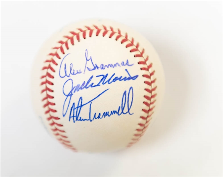 1984 Detroit Tigers World Champion Signed Baseball (Sparkey Anderson, Allan Trammell, Johnny Grubb, Alex Grammas) - JSA Auction Letter