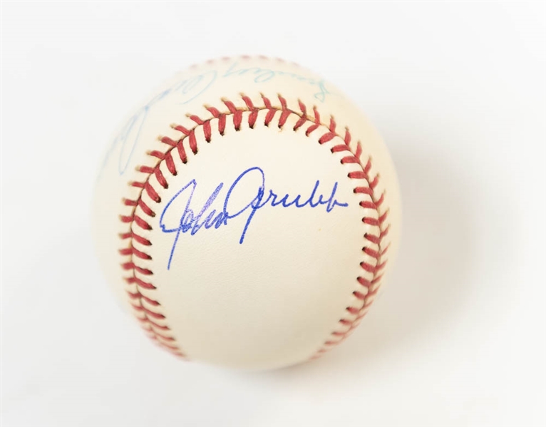 1984 Detroit Tigers World Champion Signed Baseball (Sparkey Anderson, Allan Trammell, Johnny Grubb, Alex Grammas) - JSA Auction Letter