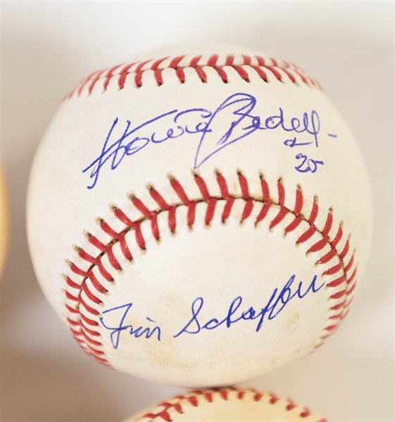 Lot of (4) Baseballs w/ George Brett and Robin Yount - JSA Auction Letter