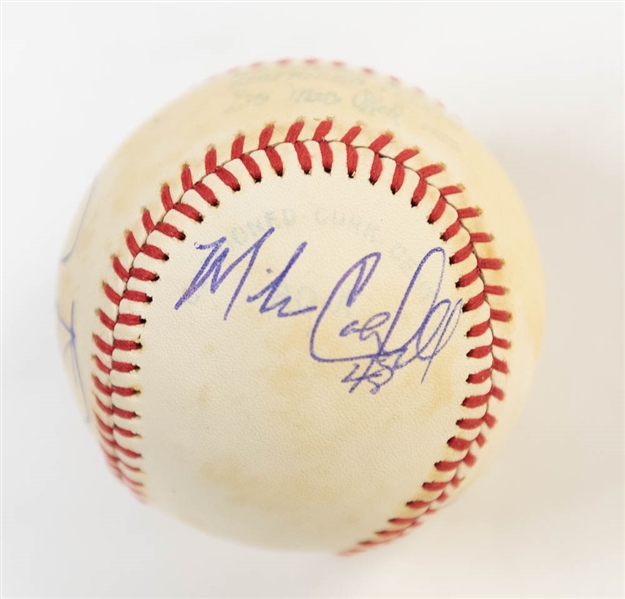 Lot of (4) Baseballs w/ George Brett and Robin Yount - JSA Auction Letter