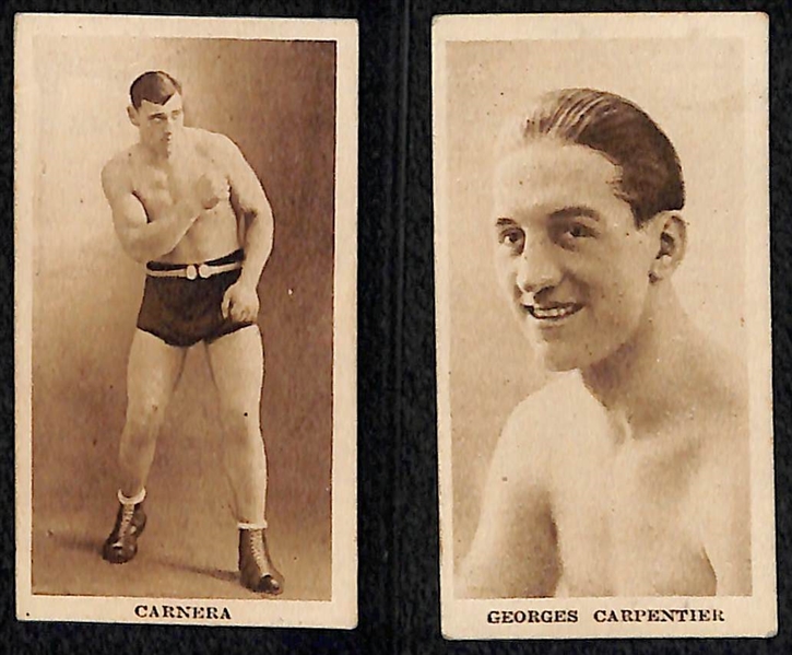 Partial Set (23 of 29) 1929 Godfrey Phillips Ltd. Sporting Champions Boxing Cards (Includes 9 HOFers w/ Dempsey and Tunney) 