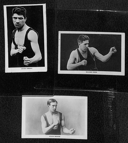 Complete Set of (15) 1922 Boys’ Friend Rising Boxing Stars, (8) 1935 J.A. Pattreiouex Sporting Events & Stars Boxing Cards (w/ Jim Braddock) and (3) Other Boxing Cards - JSA Auction Letter