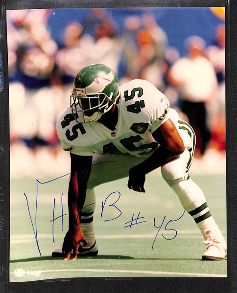 Lot of 8 Eagles Signed 8x10 Photos w. Chuck Bednarik - JSA Auction Letter