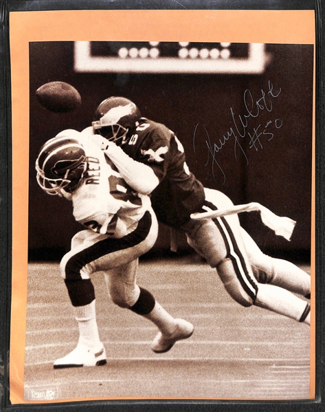 Lot of 8 Eagles Signed 8x10 Photos w. Chuck Bednarik - JSA Auction Letter