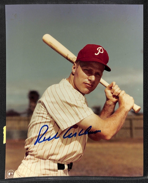 Lot of 5 Phillies Signed 8x10 Photos w. Richie Ashburn - JSA Auction Letter