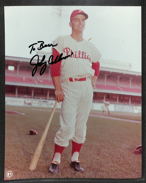 Lot of 5 Phillies Signed 8x10 Photos w. Richie Ashburn - JSA Auction Letter