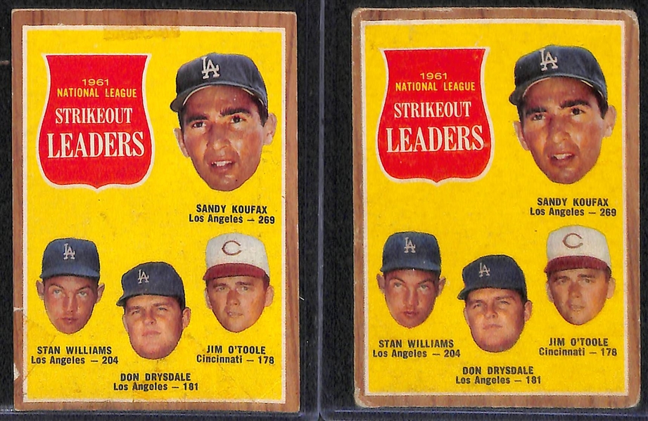 Lot of 200+ Assorted 1962 Topps Baseball Cards w. Bill Mazeroski