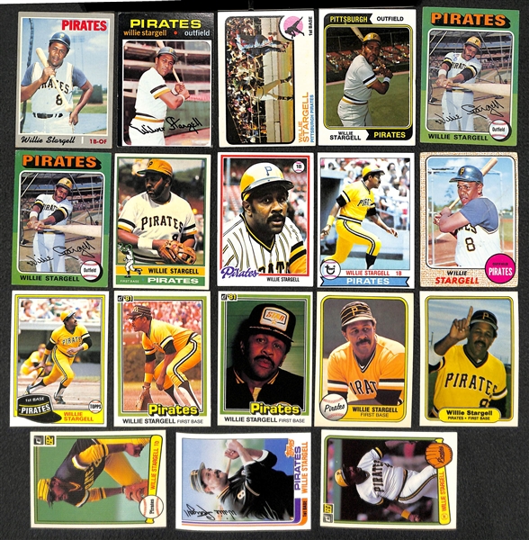 Lot of 1200+ Assorted 1970-1979 Topps Baseball Cards w. 1971 Carl Yaztrzemski