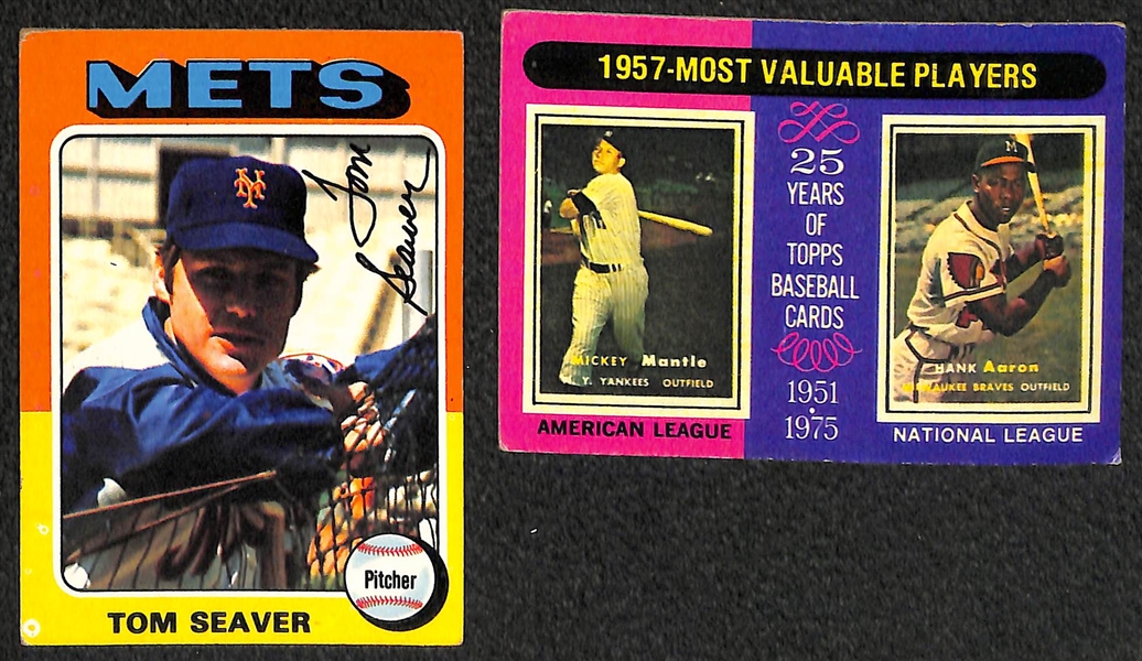 Lot of 1200+ Assorted 1970-1979 Topps Baseball Cards w. 1971 Carl Yaztrzemski