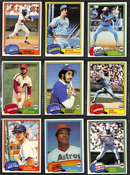 1981 Topps Baseball Complete Card Set + Traded Set & Partial 1980 Topps Set