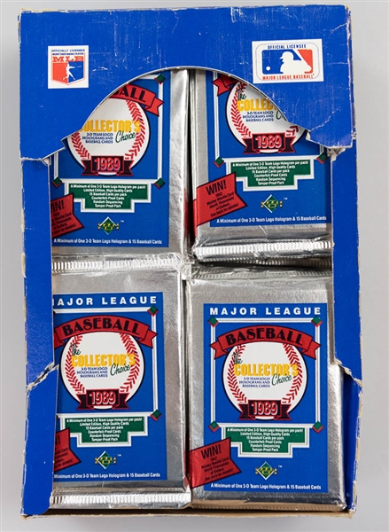 1989 Upper Deck Baseball Low Number Series Wax Box - Possible Griffey Rookie