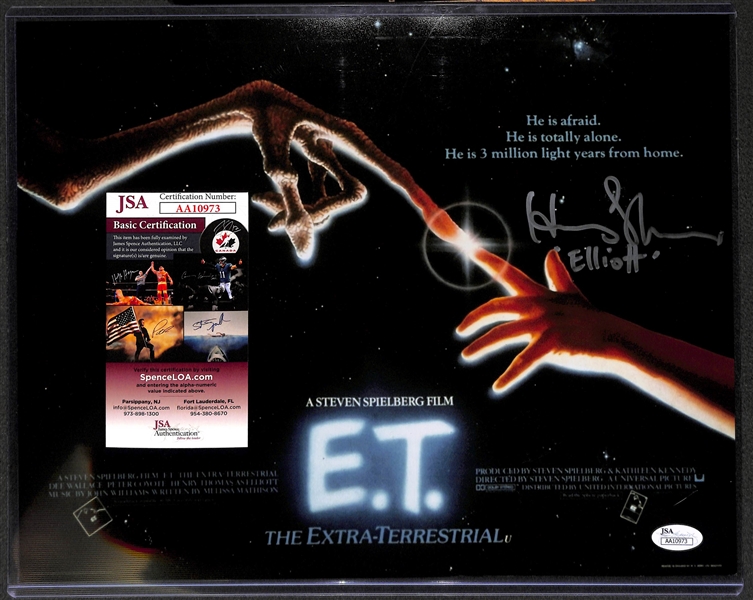Henry Thomas Signed 11x14 Photo From the Movie ET - JSA