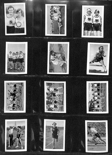1932 Bulgaria Sports Photos Near Complete Card Set (Missing 5)