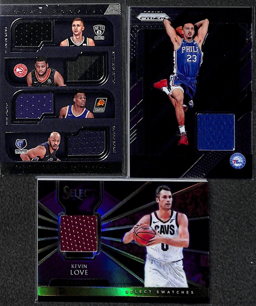 Lot of 15 Football & Basketball Autograph & Relic Cards w. Ben Simmons