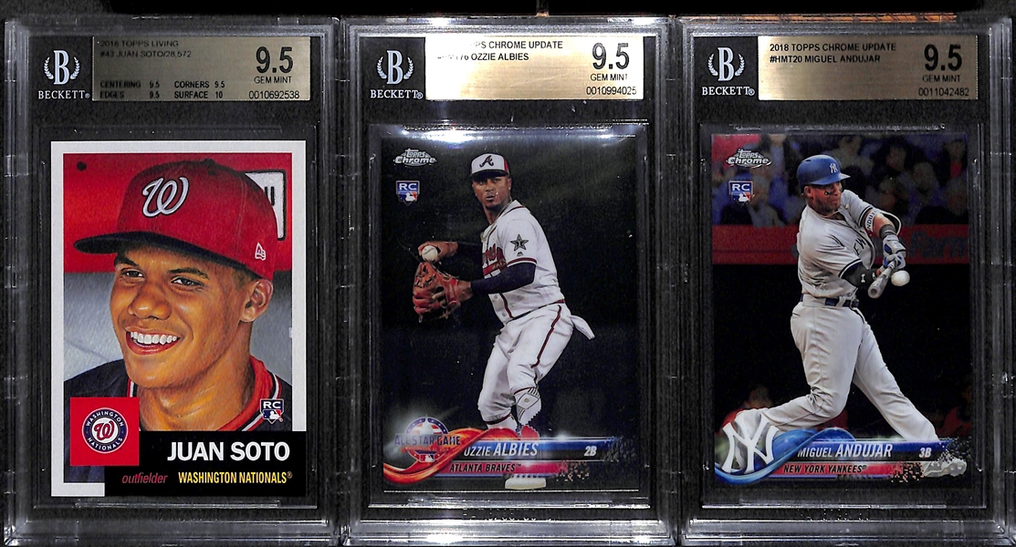 Lot of 14 Baseball Graded Rookie Cards w. Juan Soto