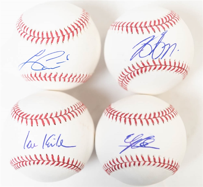 Lot Of 4 Stars Signed Official MLB Basbealls w. Gallo & Kinsler - JSA Auction Letter
