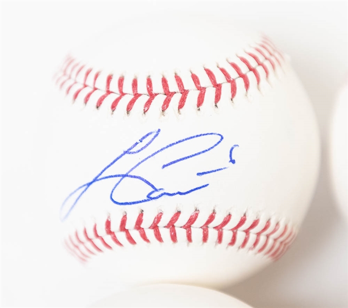Lot Of 4 Stars Signed Official MLB Basbealls w. Gallo & Kinsler - JSA Auction Letter