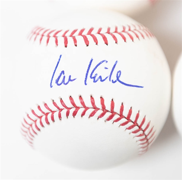 Lot Of 4 Stars Signed Official MLB Basbealls w. Gallo & Kinsler - JSA Auction Letter