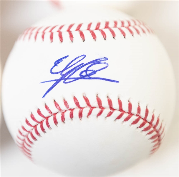 Lot Of 4 Stars Signed Official MLB Basbealls w. Gallo & Kinsler - JSA Auction Letter