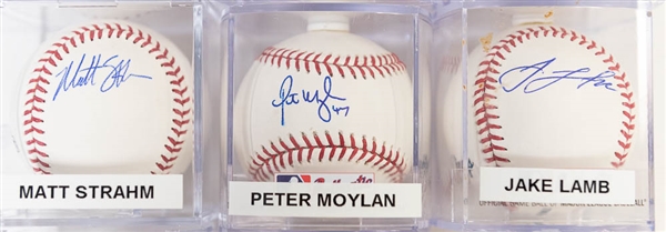 Lot of 10 Signed Official MLB Baseballs w. Ned Yost & Danny Duffy - JSA Auction Letter