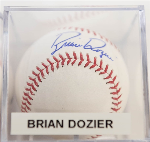 Lot of 9 Signed Official MLB Baseballs w. Brian Dozier & Justin Upton - JSA Auction Letter