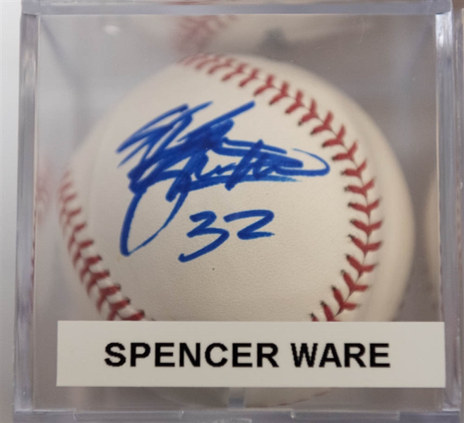 Lot of 9 Signed Official MLB Baseballs w. Brian Dozier & Justin Upton - JSA Auction Letter