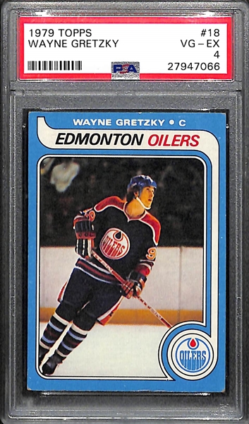 1979 Topps Wayne Gretzky Rookie (#18) PSA 4 (VG-EX)