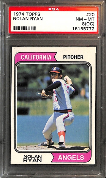 Lot of 4 Nolan Ryan PSA Graded Cards 1974-1977