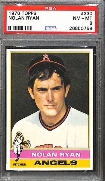 Lot of 4 Nolan Ryan PSA Graded Cards 1974-1977