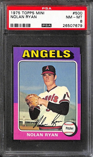 Lot of 4 Nolan Ryan PSA Graded Cards 1974-1977