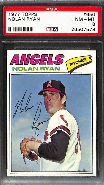 Lot of 4 Nolan Ryan PSA Graded Cards 1974-1977