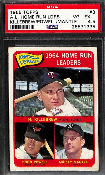Lot Of 6 Mickey Mantle Graded Vintage Cards w. 1958 Topps All Star