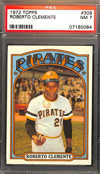 1972 Topps Roberto Clemente PSA 7 & 1972 Topps Willie Stargell PSA 8