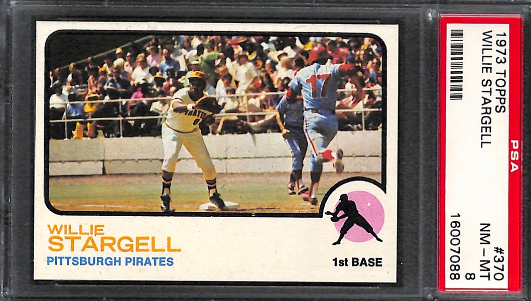 Lot of 6 Willie Stargell PSA 8 Graded Cards 1973-1978