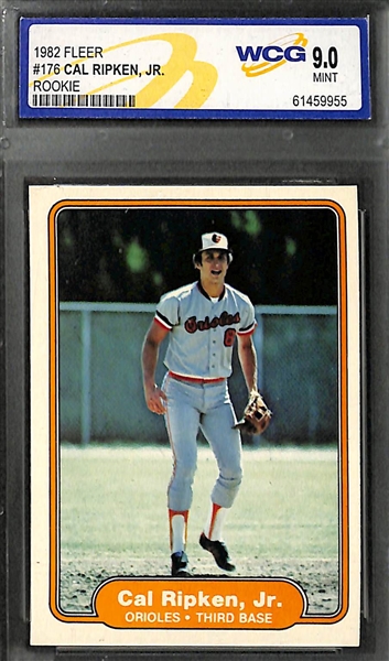 Lot of 4 Cal Ripken Jr & Eddie Murray Graded Rookie Cards