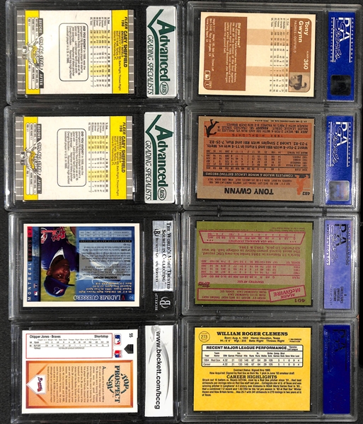 Lot of 16 Baseball Stars Graded Rookie Cards w. Tony Gwynn & Don Mattingly