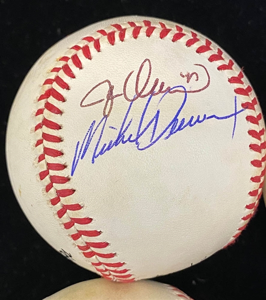Lot of (4) Signed Baseballs - 1986 Mets (Johnson, Mazzilli, Orosko), 1988 Dodgers (Dempsey +3), 1988 A's (McGwire, +2), & 1989 SF Giants (Will Clark, Ed Jurak)  - JSA Auction Letter