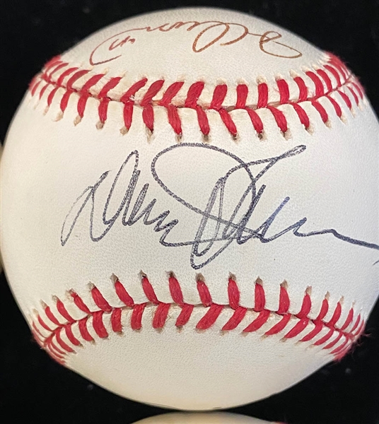 Lot of (4) Signed Baseballs - 1986 Mets (Johnson, Mazzilli, Orosko), 1988 Dodgers (Dempsey +3), 1988 A's (McGwire, +2), & 1989 SF Giants (Will Clark, Ed Jurak)  - JSA Auction Letter
