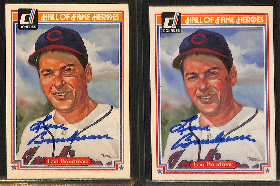 Lot of (11) Signed Donruss Hall of Fame Cards (w/ Snider, Mize, Grimes, Musial, Gehringer, +6 more) - JSA Auction Letter