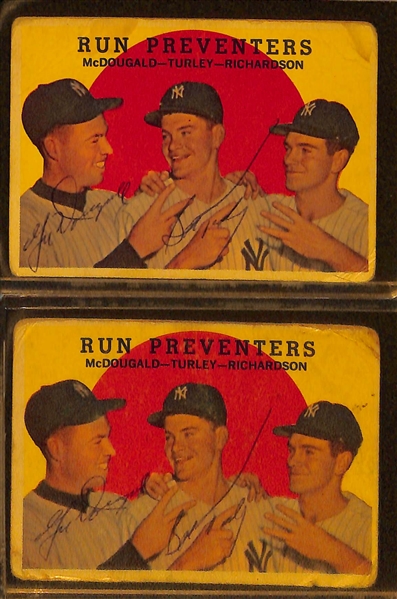 Lot of (27) Signed Cards (Mostly 1950s-1970s) inc. 1955 Podres, 1955 & 1956 Turley - JSA Auction Letter