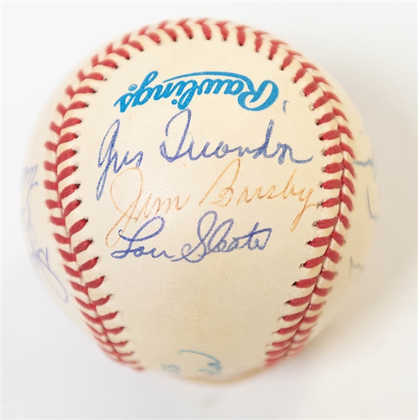 1958 Orioles Team-Signed Baseball w/ (12) Autographs Inc. B. Robinson and D. Williams - JSA Auction Letter