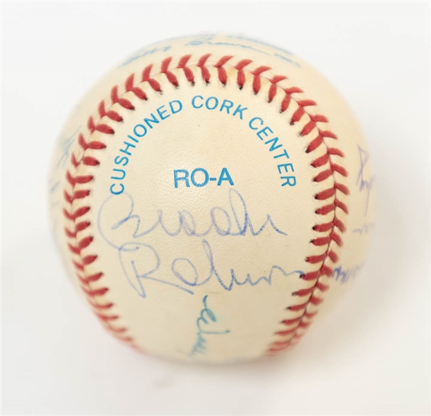 1958 Orioles Team-Signed Baseball w/ (12) Autographs Inc. B. Robinson and D. Williams - JSA Auction Letter