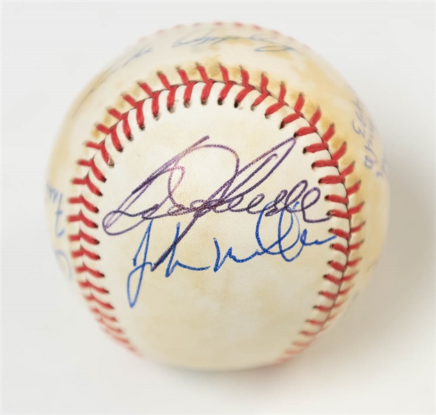 Lot of (3) Orioles Partial Team Signed Baseballs (1960, 1963, and 1965) w/ B. Robinson, L. Appling, B. Powell - JSA Auction Letter
