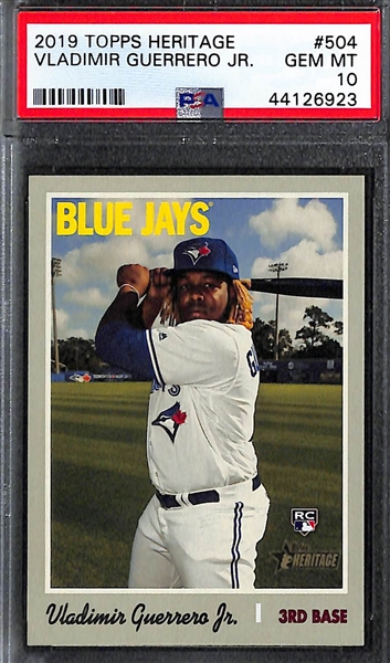 Lot of 5 Vladimir Guerrero Jr PSA 10 Graded Rookie Cards