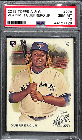 Lot of 5 Vladimir Guerrero Jr PSA 10 Graded Rookie Cards