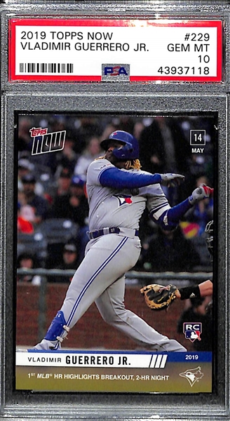 Lot of 5 Vladimir Guerrero Jr PSA 10 Graded Rookie Cards