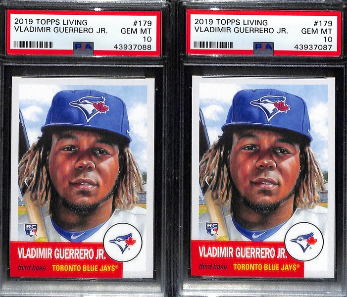 Lot of 5 Vladimir Guerrero Jr PSA 10 Graded Rookie Cards