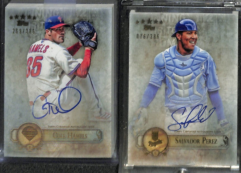 Lot of 6 2013 Topps Five Star Autograph Cards w. Ernie Banks & Nomar Garciaparra