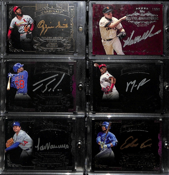 Lot of 6 Topps Five Star Silver & Gold Autograph Cards w. O. Smith & M. Williams