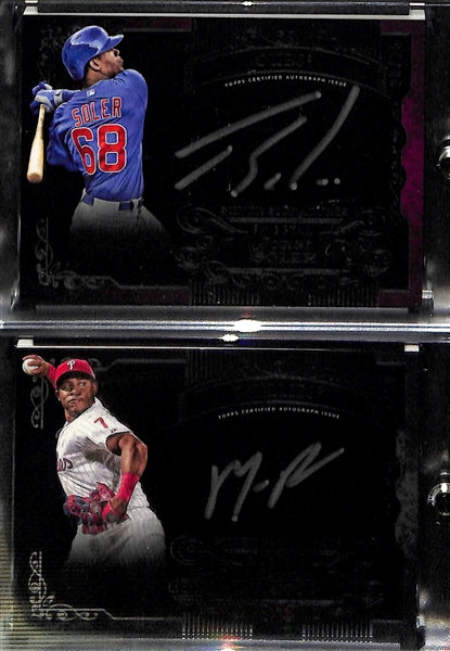 Lot of 6 Topps Five Star Silver & Gold Autograph Cards w. O. Smith & M. Williams